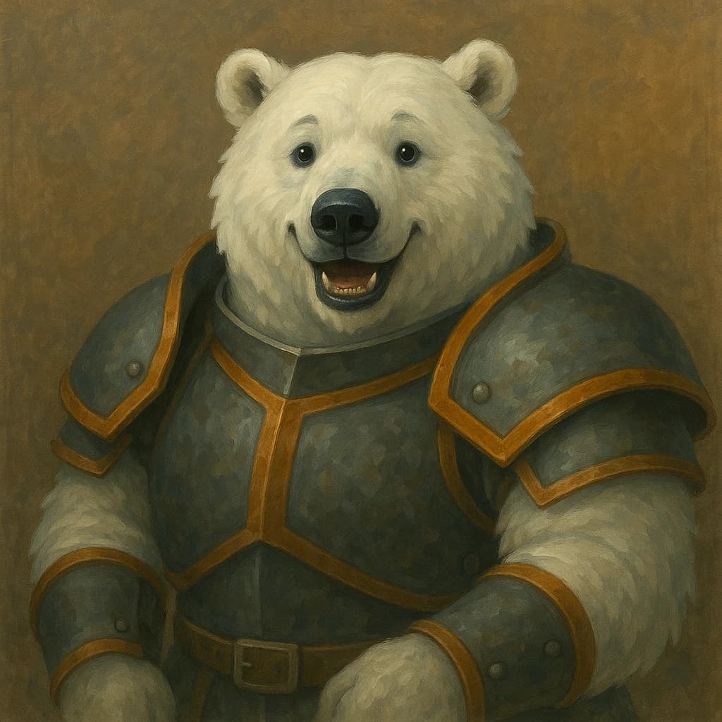 Friendly BEARCLAD mascot